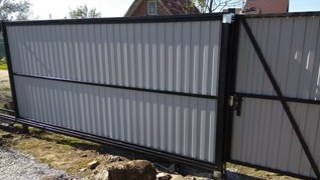 Купить сваи для ворот в Азнакаево. Заказать ворота на сваях под ключ от 22254 руб