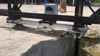 Купить сваи для ворот в Азнакаево. Заказать ворота на сваях под ключ от 22254 руб